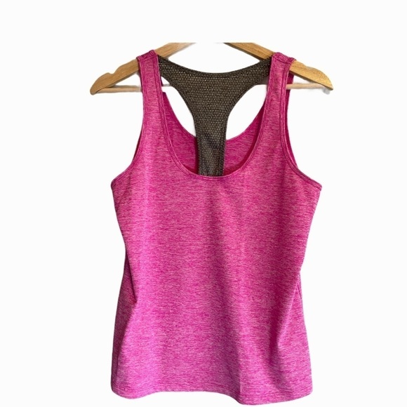Avia pink  gray racerback sleeveless tank top - Picture 4 of 5